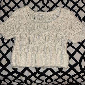 White crop sweater size M